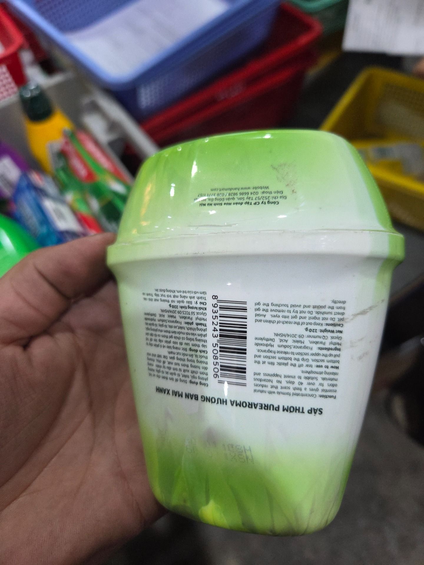 Sáp gel Pure Aroma 220g - hương Ban Mai Xanh