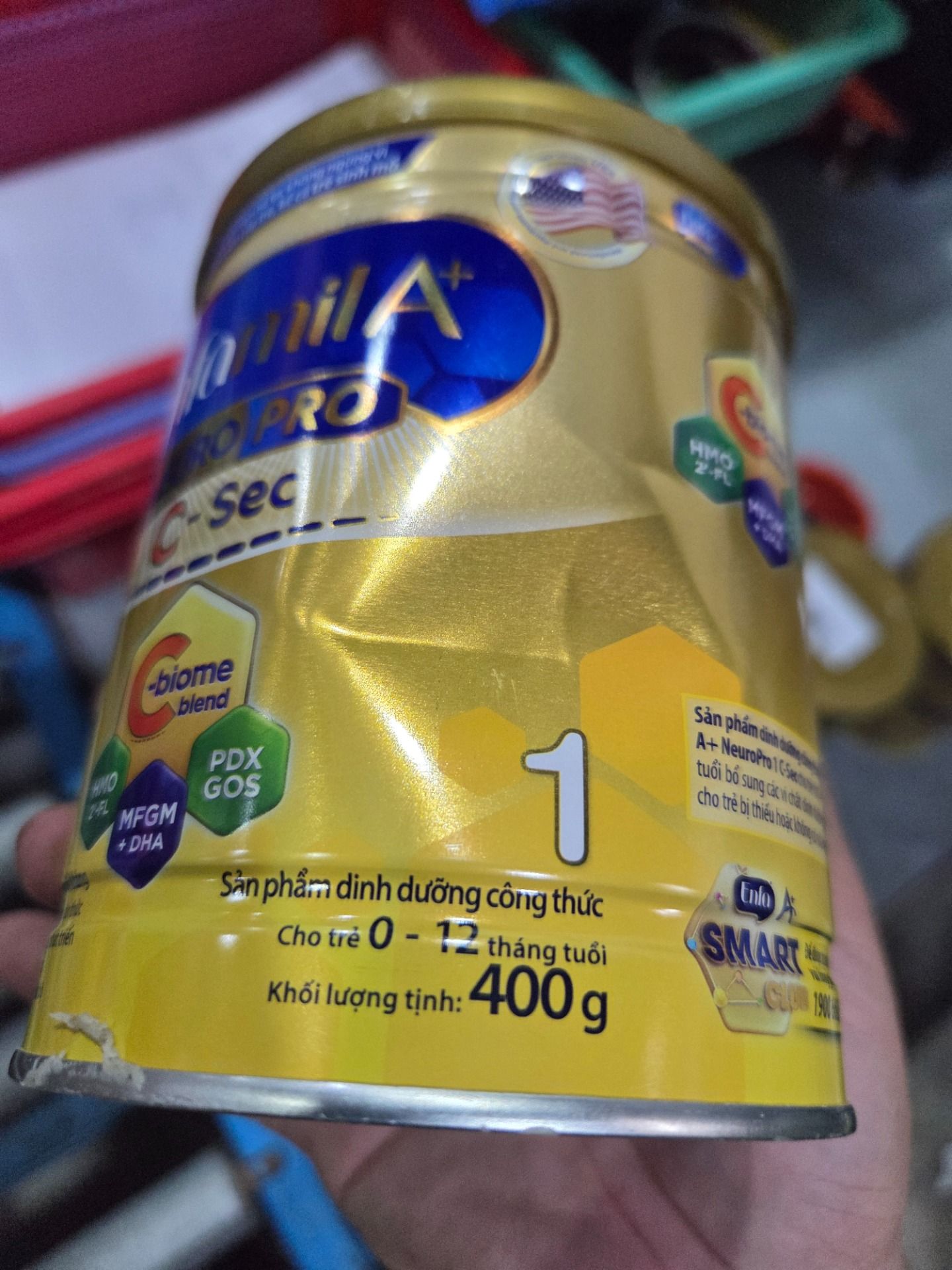 [Cho cả trẻ sinh mổ] Sữa bột Enfamil A+ NeuroPro 1 C-Sec 400g cho trẻ từ 0-12 tháng