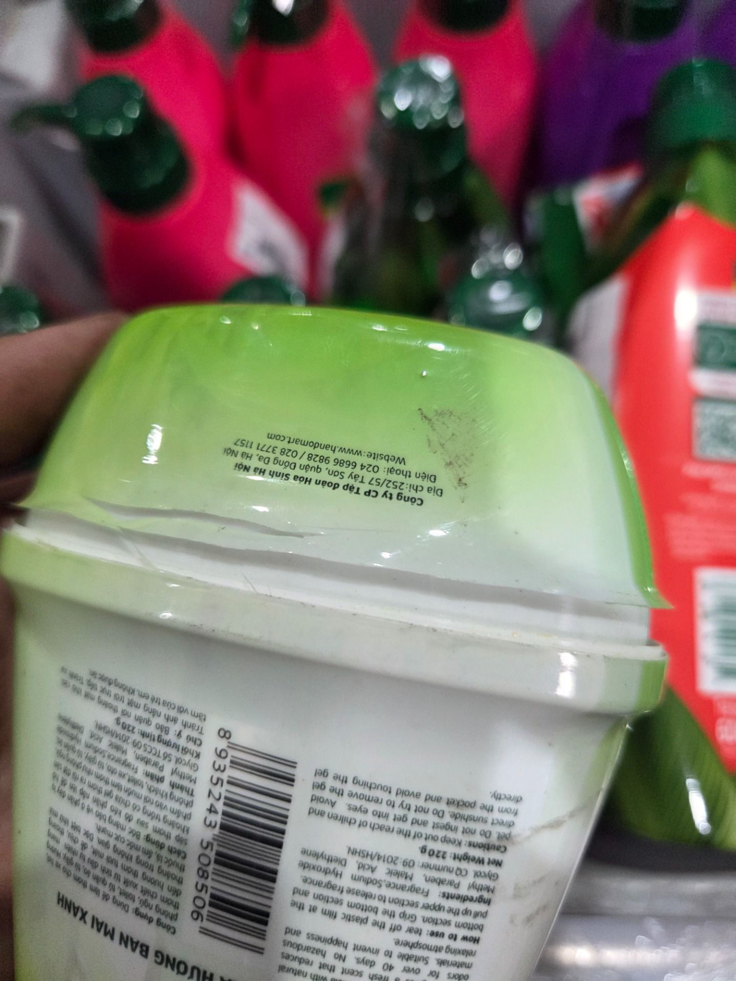 Sáp gel Pure Aroma 220g - hương Ban Mai Xanh