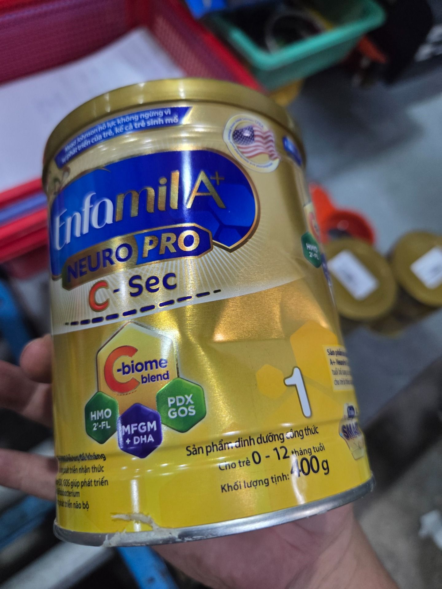 [Cho cả trẻ sinh mổ] Sữa bột Enfamil A+ NeuroPro 1 C-Sec 400g cho trẻ từ 0-12 tháng