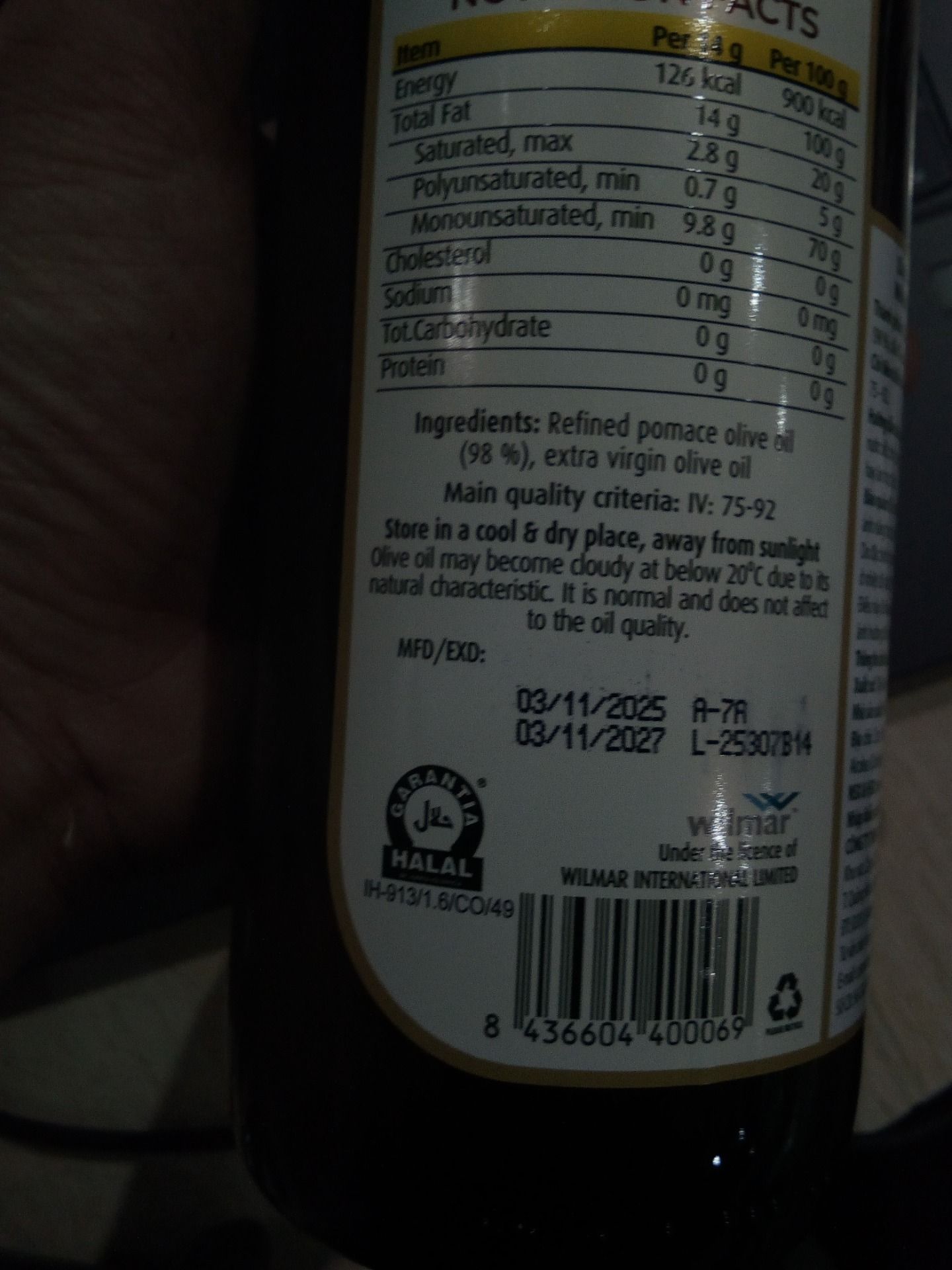 Dầu Ôliu Pomace Olivoilà 750ml