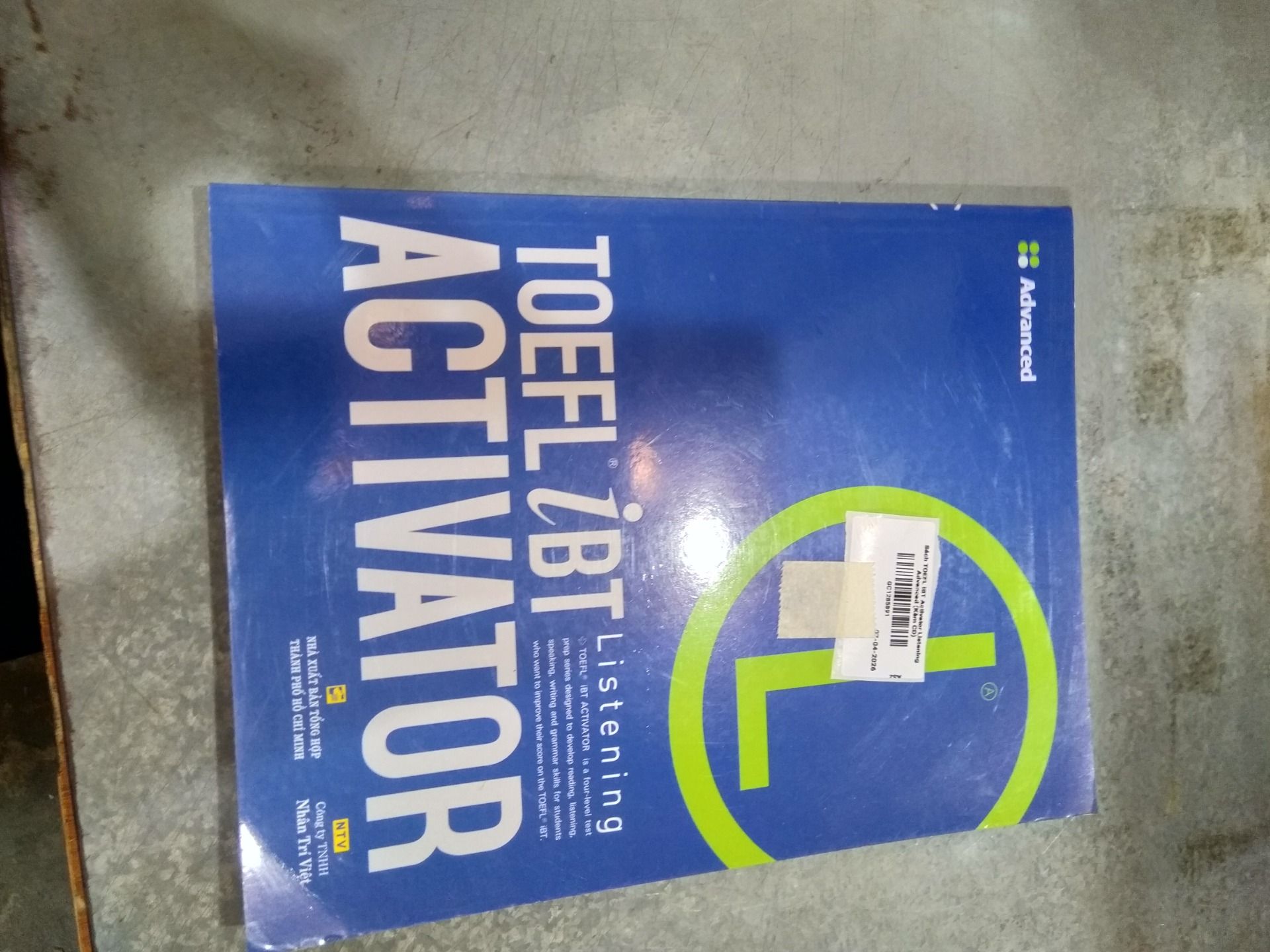 Sách TOEFL iBT Activator Listening Advanced (Kèm CD)