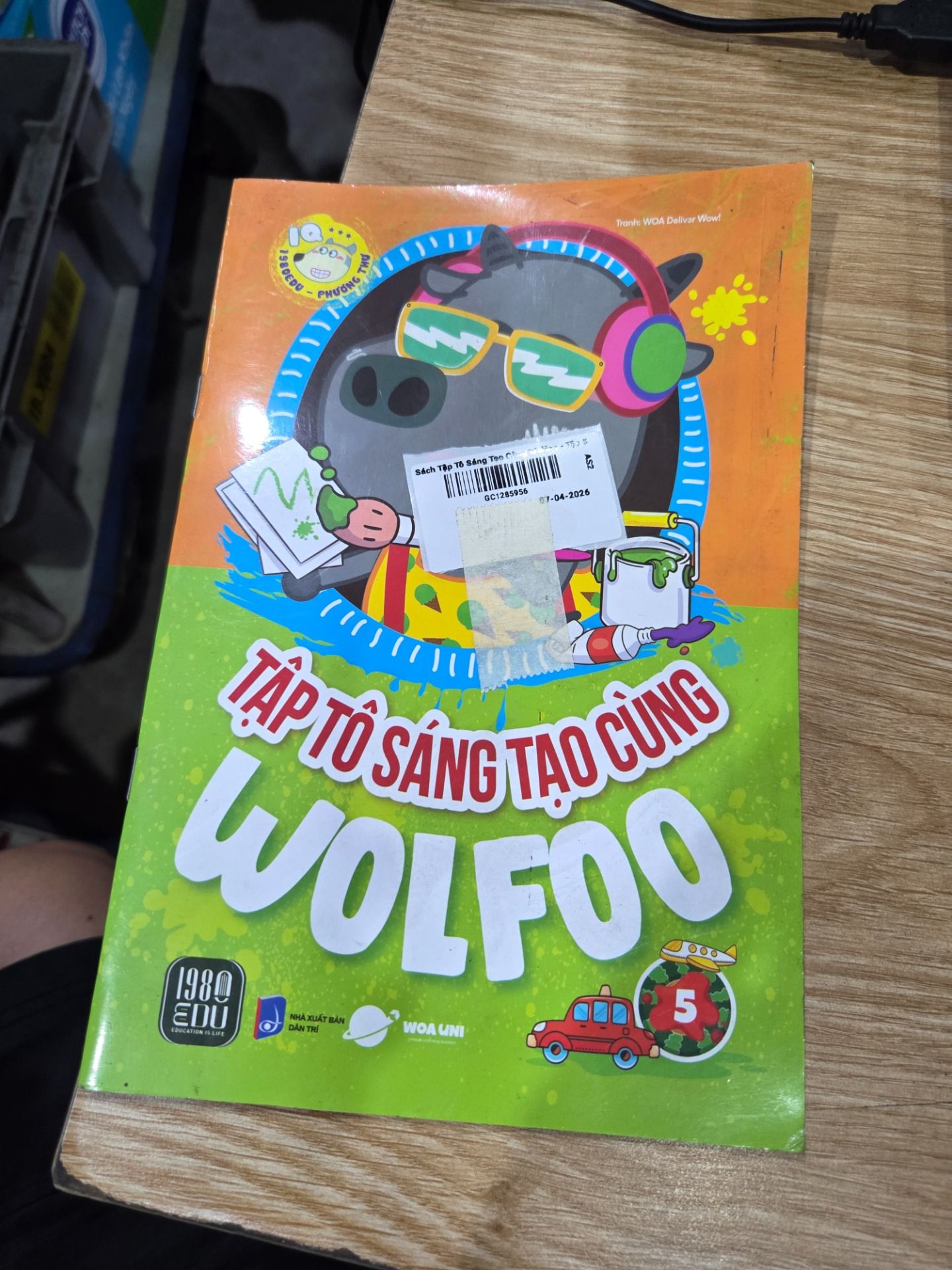 Sách Tập Tô Sáng Tạo Cùng Wolfoo - Tập 5