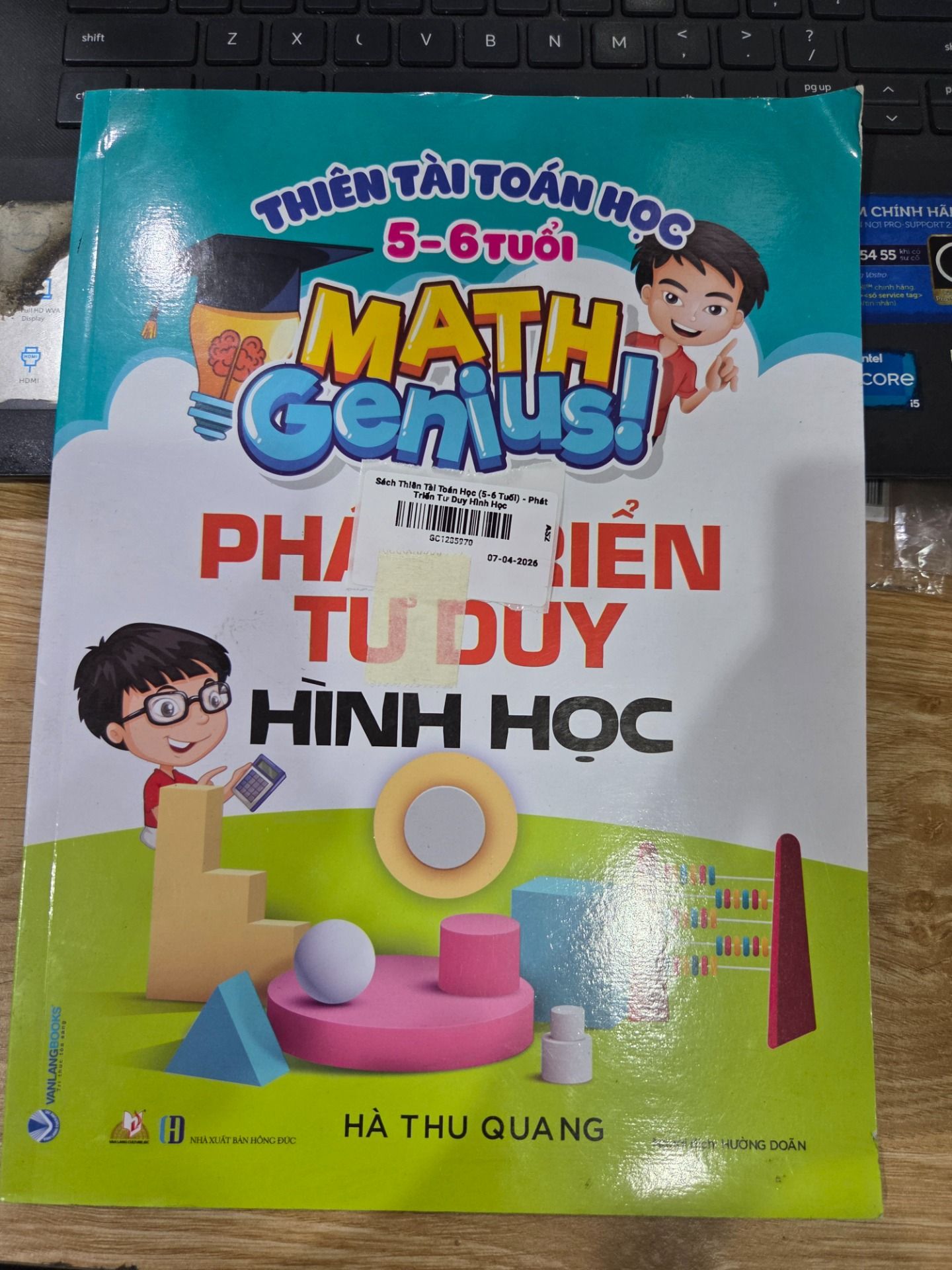 Sách Thiên Tài Toán Học (5-6 Tuổi) - Phát Triển Tư Duy Hình Học