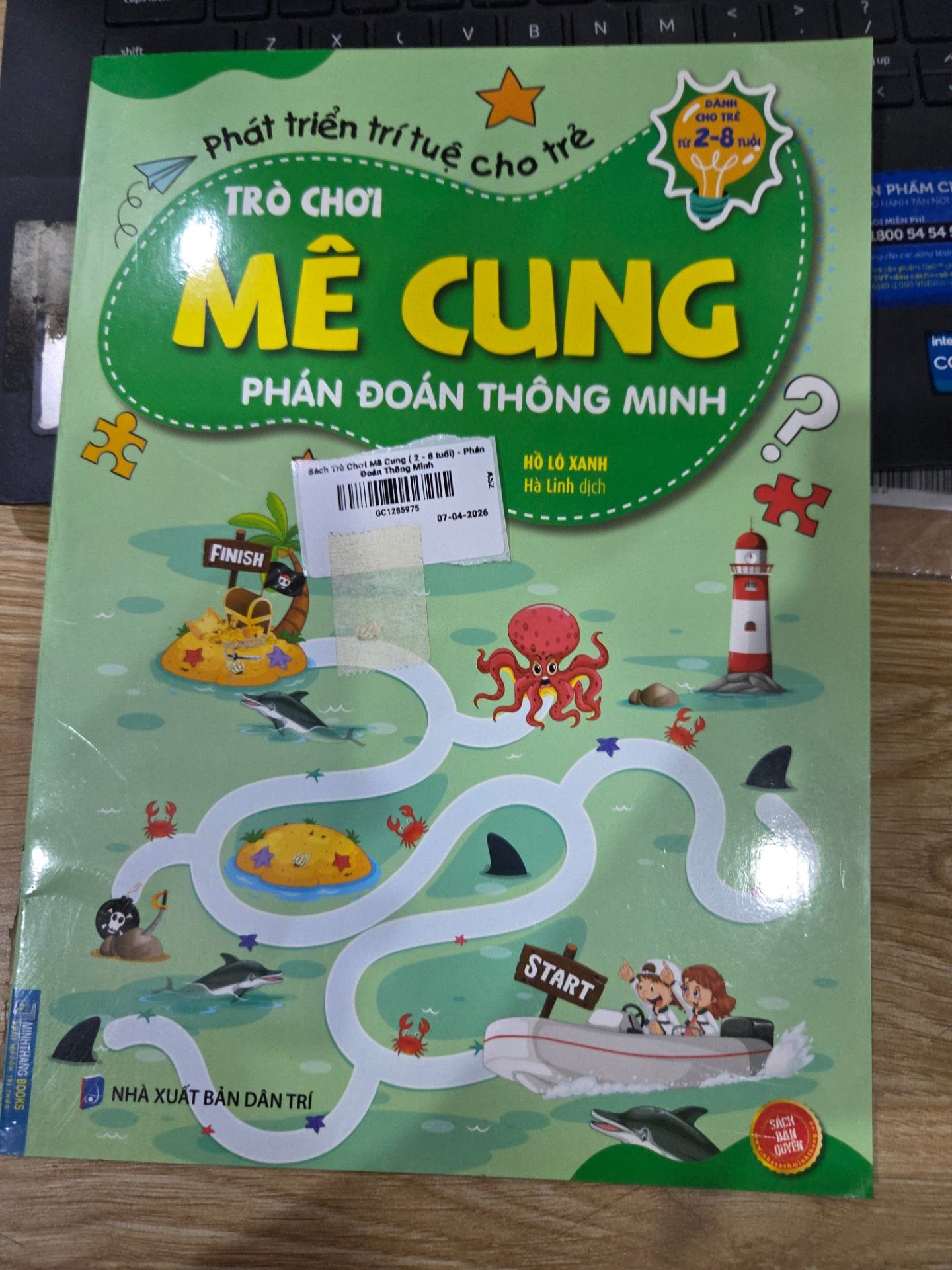 Sách Trò Chơi Mê Cung ( 2 - 8 tuổi) - Phán Đoán Thông Minh