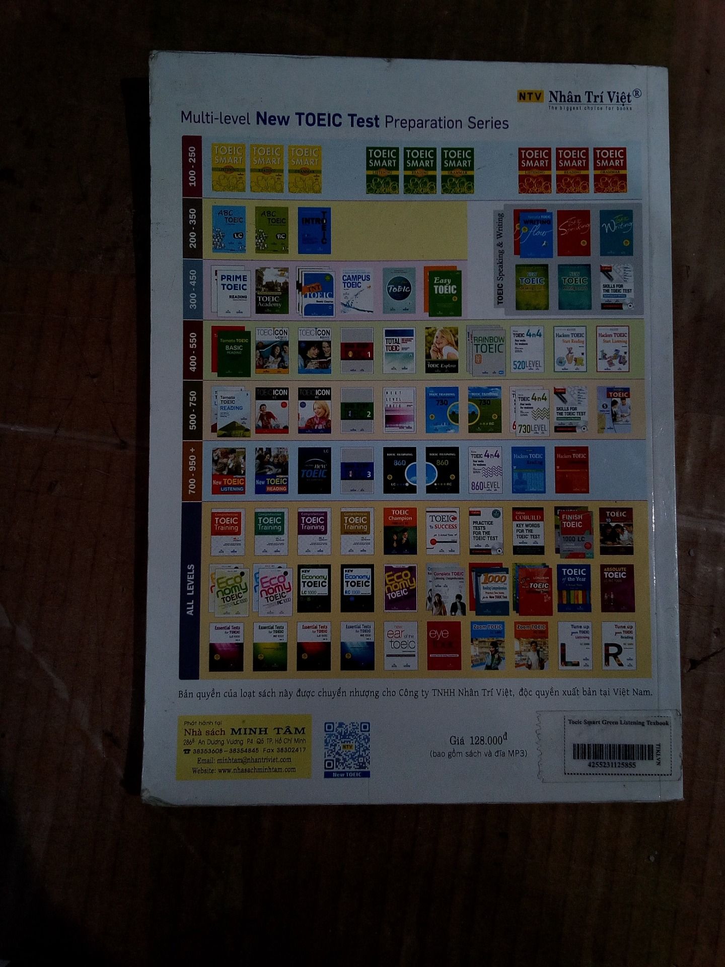 Sách Toeic Smart Green Listening Texbook