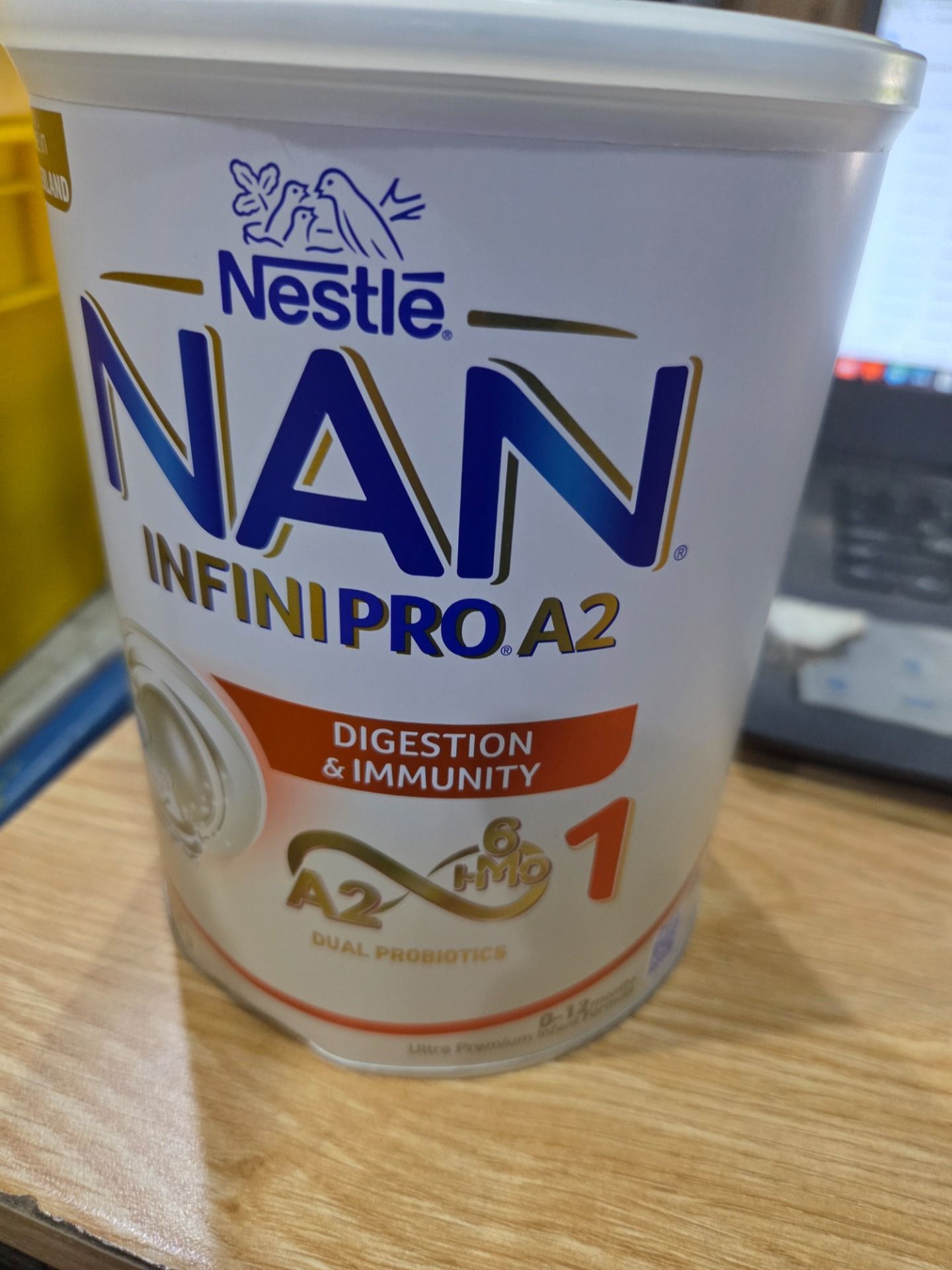 Sữa bột Nestlé NAN INFINIPRO A2 1 với công thức đầu tiên chứa đạm A2, 6HMO   Lợi khuẩn kép nhập khẩu Thụy Sĩ - Hộp 800g cho bé 0 - 12 tháng