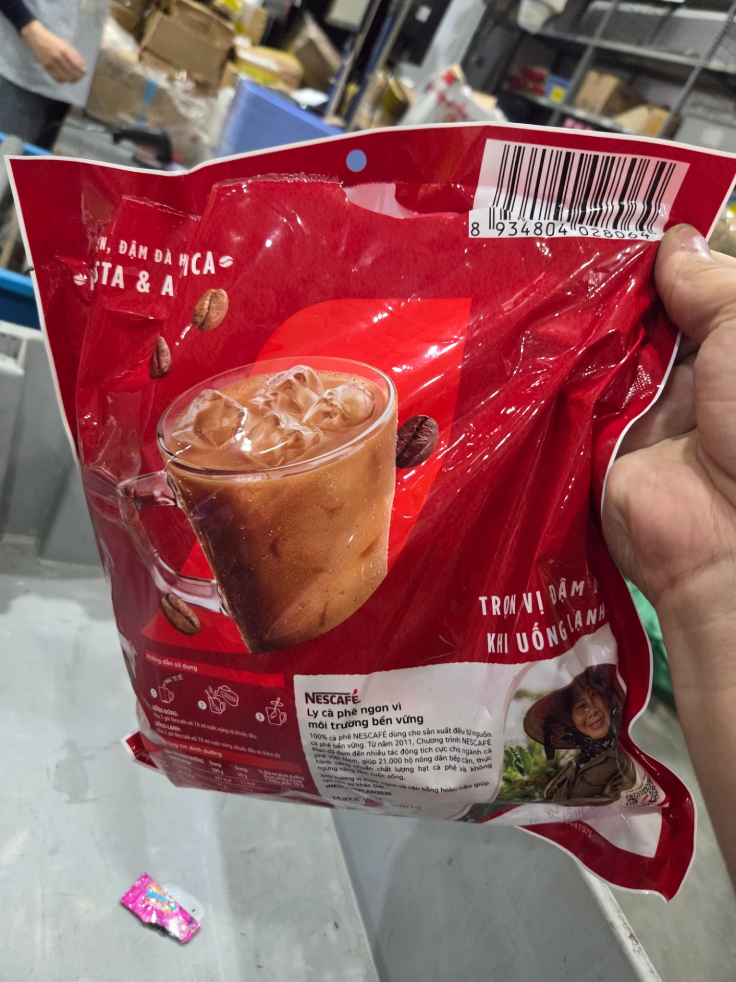 Cà phê Hòa tan NESCAFÉ VỊ NGUYÊN BẢN 46 gói Đậm Thơm Hoàn Hảo