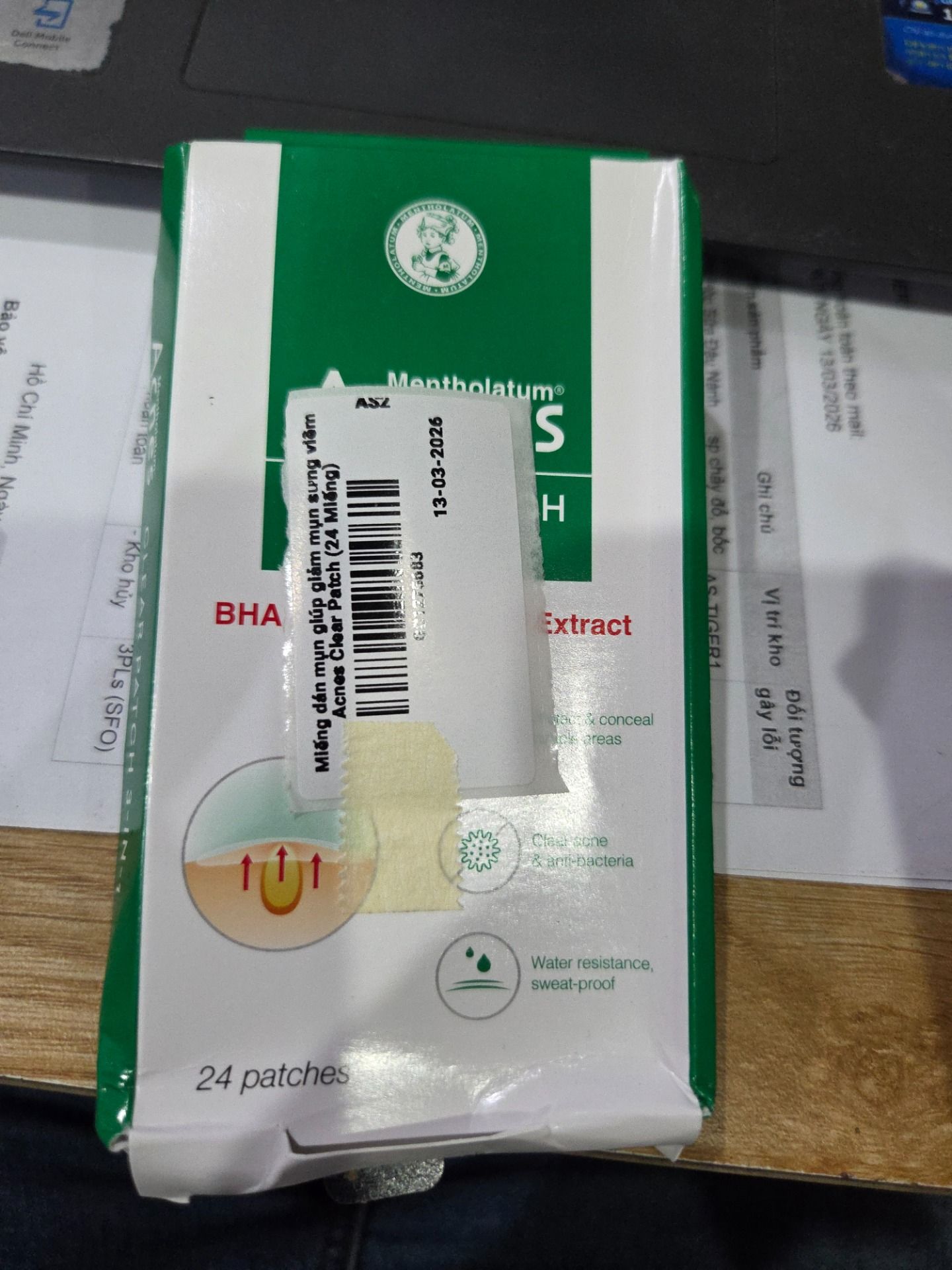 Miếng dán mụn giúp giảm mụn sưng viêm Acnes Clear Patch (24 Miếng)