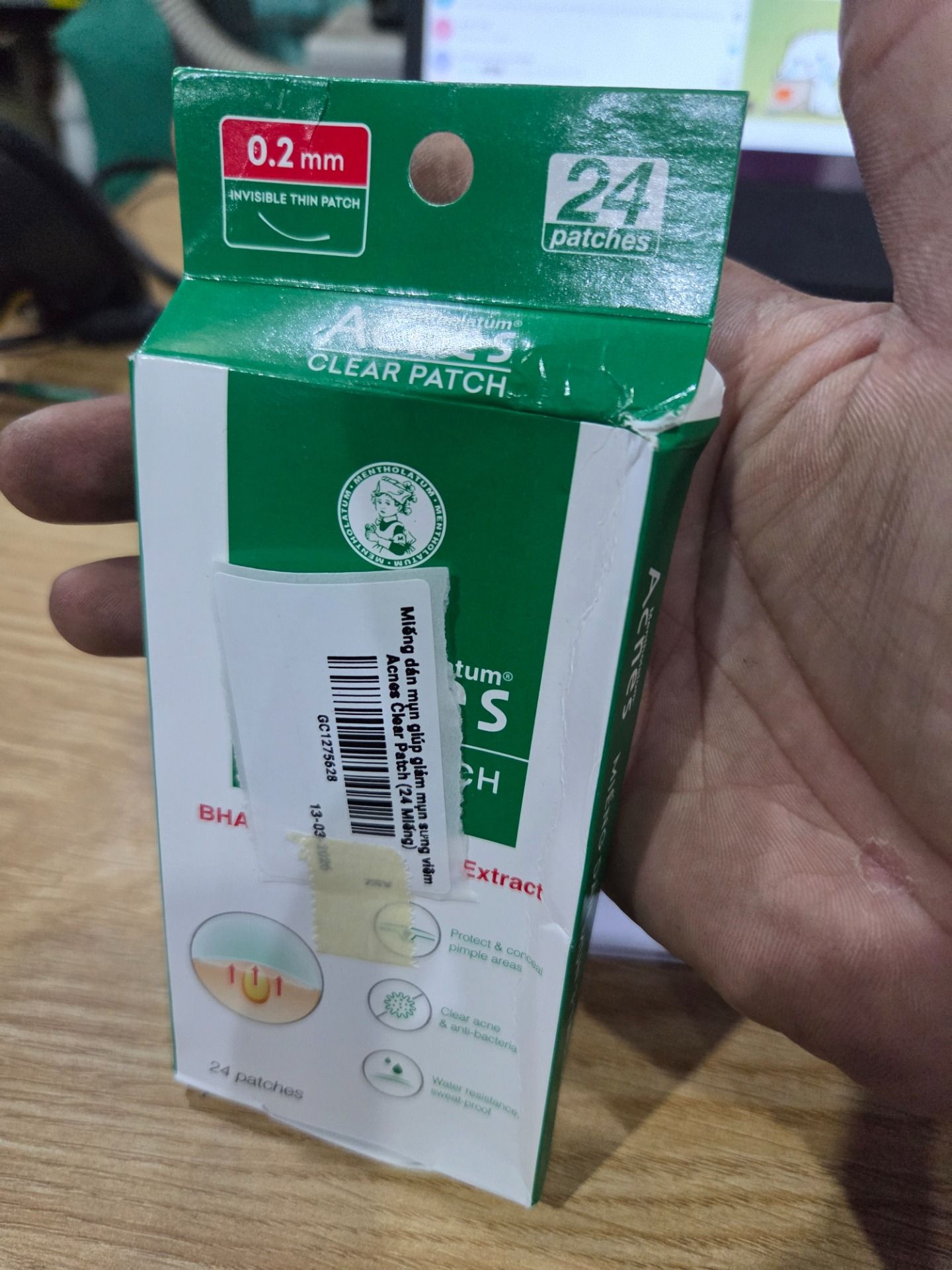 Miếng dán mụn giúp giảm mụn sưng viêm Acnes Clear Patch (24 Miếng)