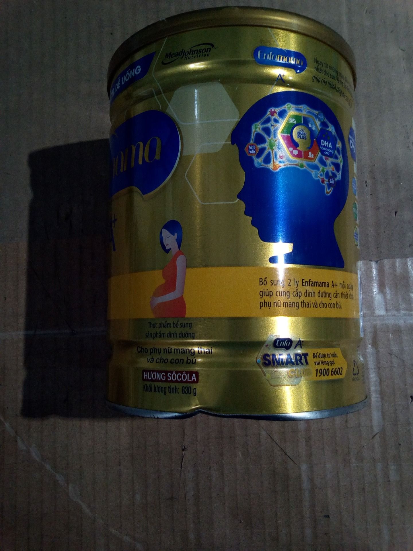 Sữa Bột Enfamama 360° Brain Plus Cho Mẹ Mang Thai Và Cho Con Bú - Chocolate - 830g