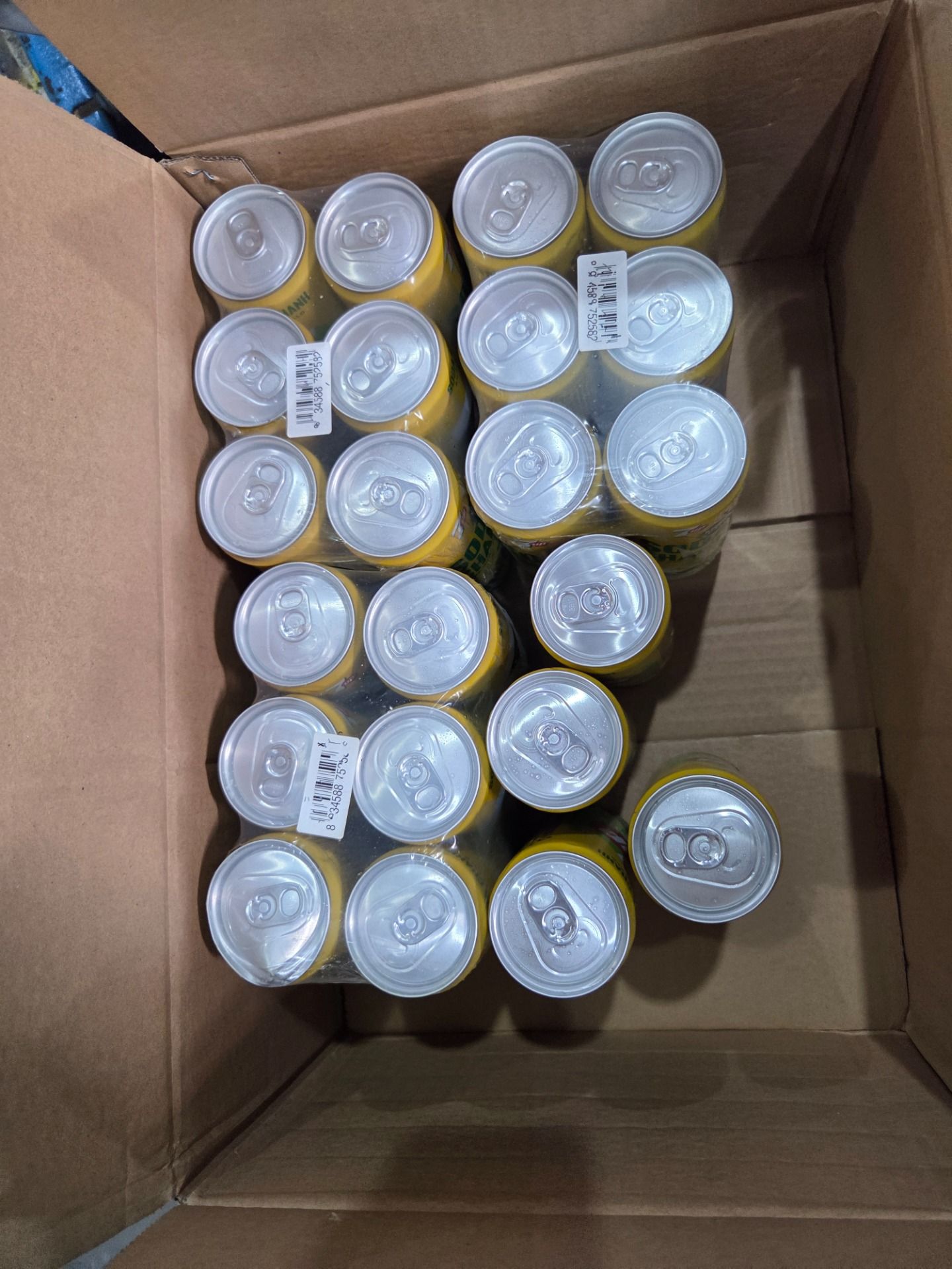 Thùng 24 Lon Nước Uống Có Gaz 7Up Soda Chanh (320ml/lon)