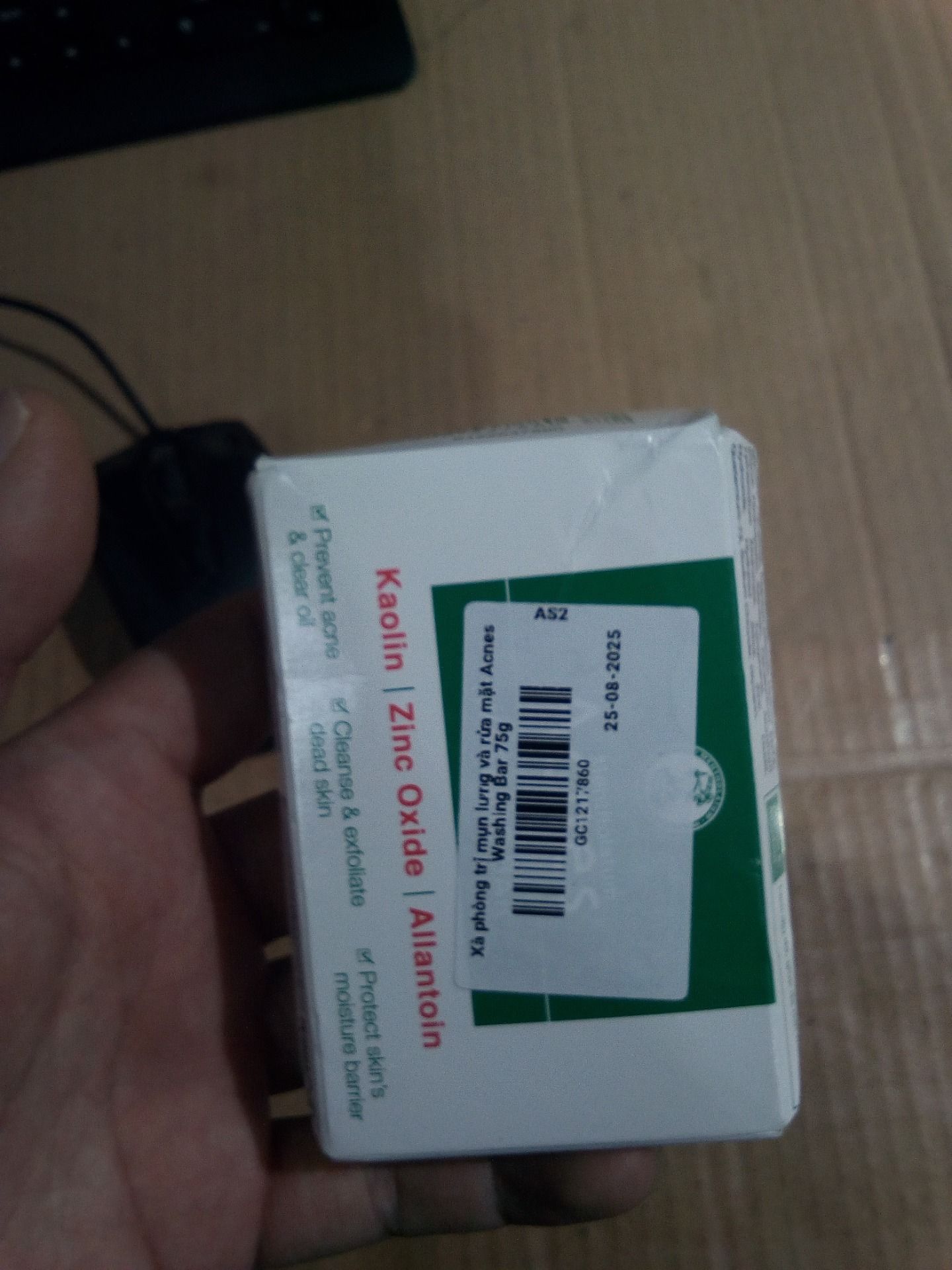 Xà phòng trị mụn lưng và rửa mặt Acnes Washing Bar 75g