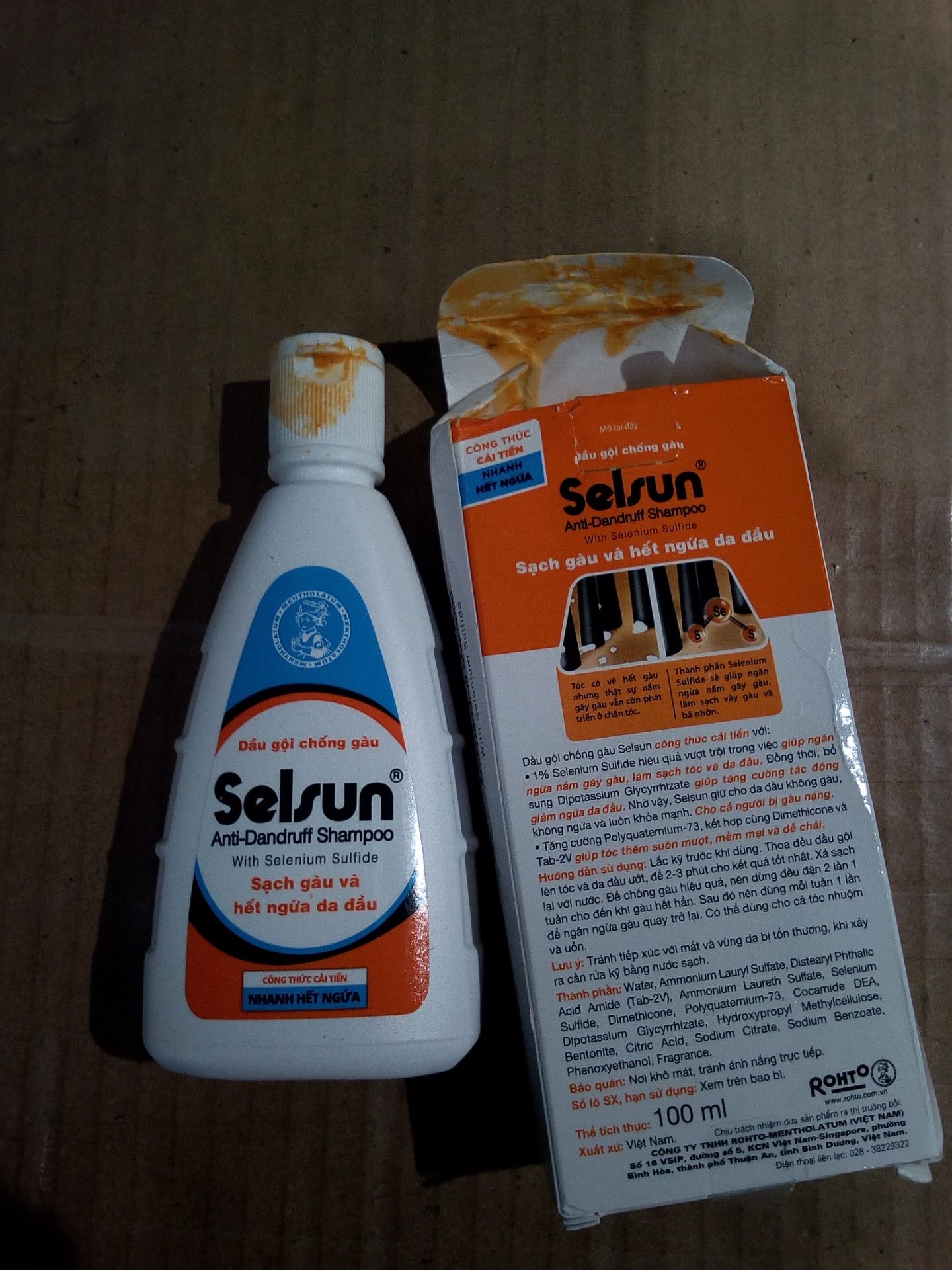 Dầu gội Selsun chống gàu, sạch gàu   hết ngứa da đầu Selsun Anti-Dandruff Shampoo 100ml