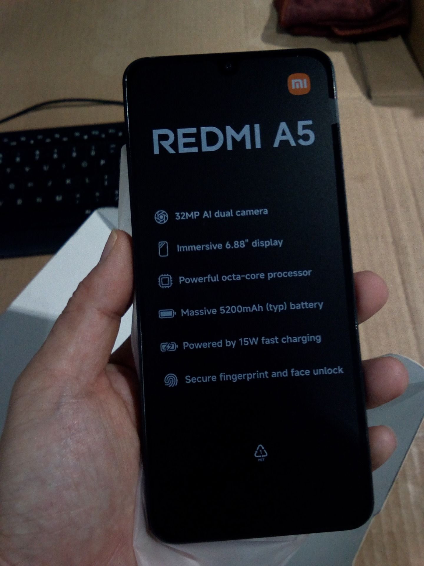 Điện thoại Xiaomi Redmi A5 3GB/64GB - Hàng chính hãng - Đen