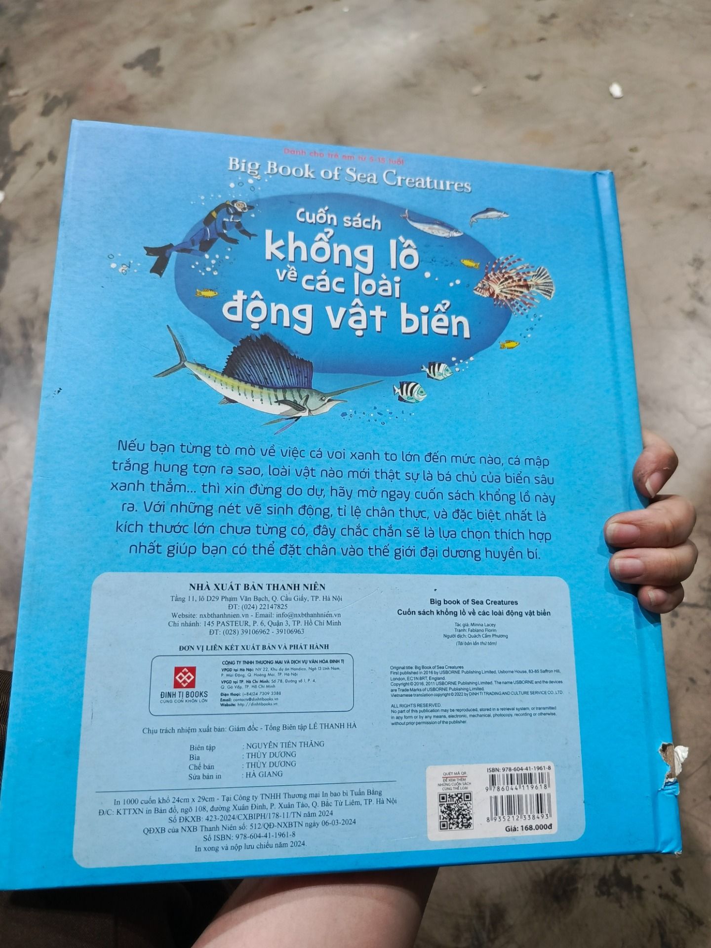 Sách Tương Tác - Big Book - Cuốn Sách Khổng Lồ Về Các Loài Động Vật Biển (Tái Bản 2018)