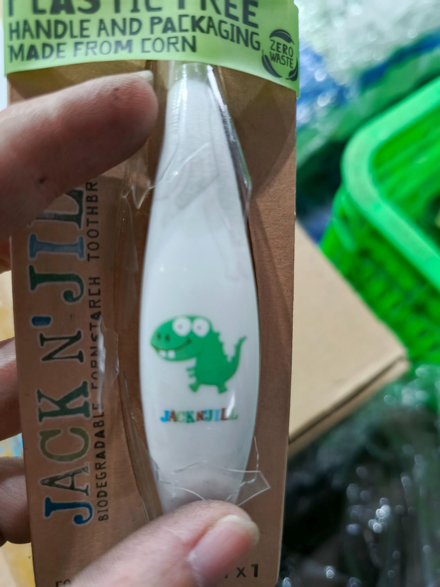 Bàn chải đánh răng cho bé Jack N' Jill - Hình Dino (Từ 1 tuổi)